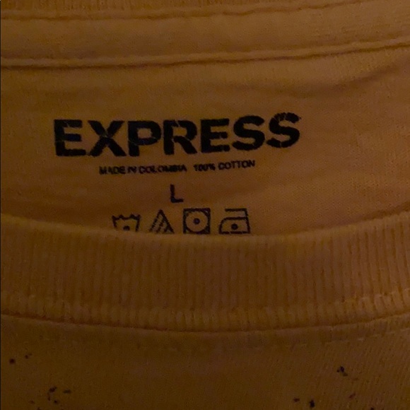 Express mustard/gold/yellow graphic tee - Picture 2 of 4